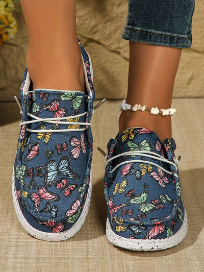 Chic Floral Slip-On Shoes: Embrace European and American Style