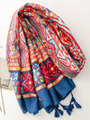 Chic Paisley Printed Scarf - Versatile Fashion Shawl for All Seasons