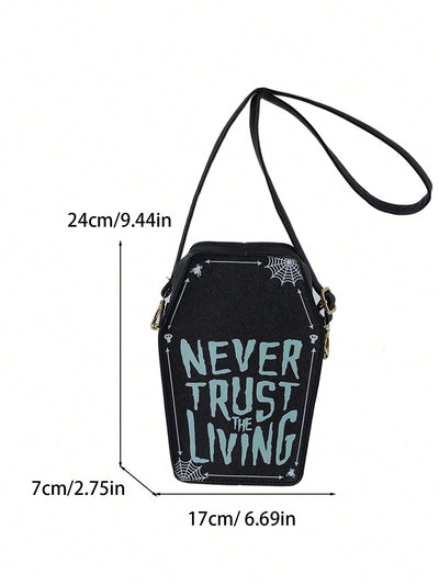 Spooky Chic: Alien Spider Web Shoulder Bag - Perfect for Halloween Shopping and Going Out