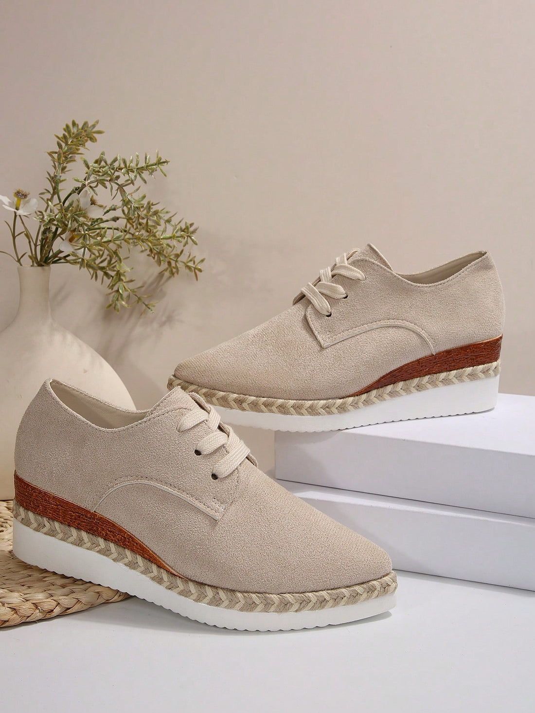 Step up your shoe game with these fabulous suede platform wedge loafers! Designed for the woman who refuses to compromise between style and comfort, these lightweight beauties feature a cushioned wedge heel that keeps you looking tall without the foot fatigue. The soft suede upper feels buttery against your skin, while the sturdy platform sole tackles everything from weekend adventures to outdoor escapades. Whether you're hitting the trails or turning heads at brunch, these loafers deliver that effortless c