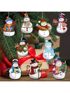 Charming 24-Piece Wooden Snowman Ornament Set – Perfect for Holiday Decor & Crafts