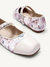 Chic Square Toe Rhinestone & Pearl Slip-On Flats for Elegant Comfort