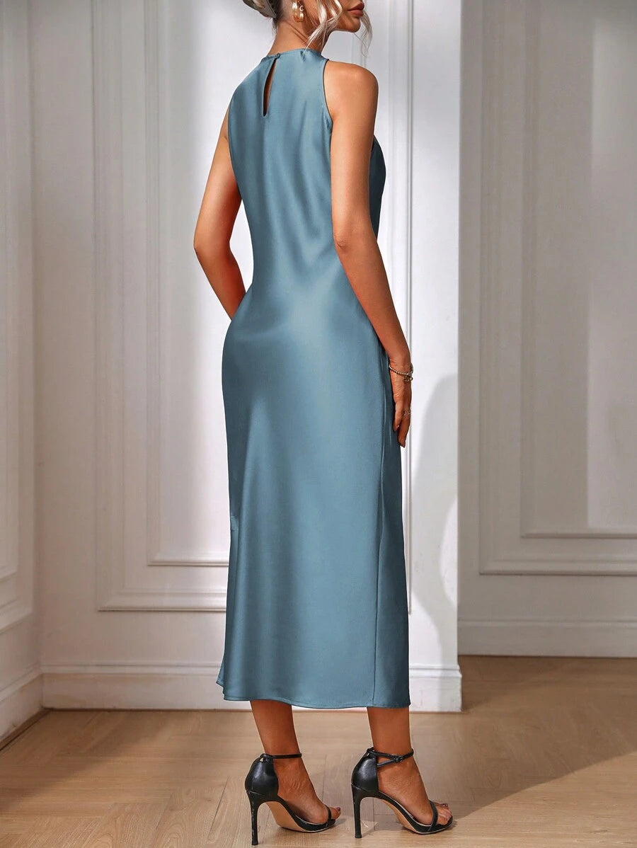 Close-up view 48 of Chic Sleeveless Maxi Dress for Women - Elegant Long Dress by EMERY ROSE for dress styling