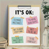 Empowering Canvas Poster: Positive Affirmations for Home and Classroom Decor