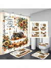 Feline Fall Fun: Cat Pumpkin Bathroom Decor Set for Comprehensive Bathroom Scenarios