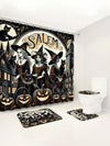 Feline Fall Fun: Cat Pumpkin Bathroom Decor Set for Comprehensive Bathroom Scenarios