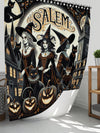 Feline Fall Fun: Cat Pumpkin Bathroom Decor Set for Comprehensive Bathroom Scenarios