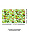 Adorable Avocado Bathroom Set: Waterproof Curtain, Rug, Mat, and Hooks