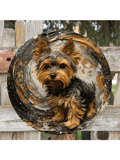 Charming Yorkshire Terrier Resin Art Garland with Pre-Drilled Holes – Perfect for Dorm Decor & Gifts!