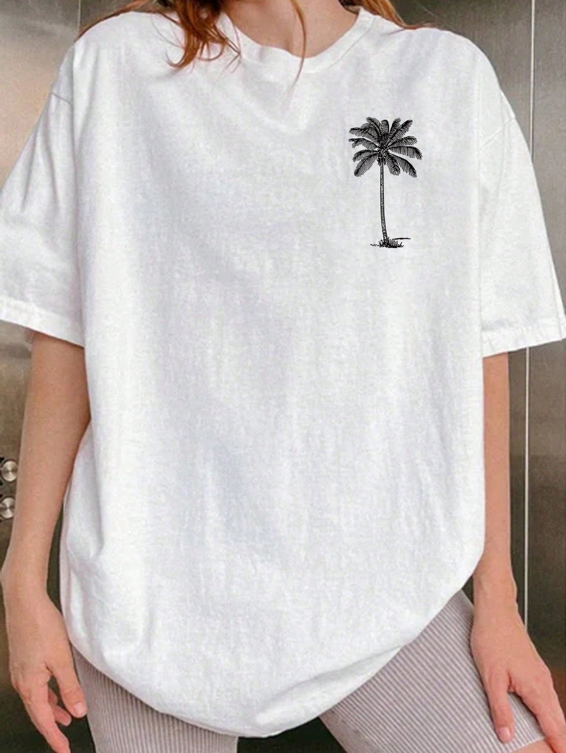 Introducing the Chill Vibes Only: Coconut Tree Pattern Beach Casual T-Shirt. Stay cool and stylish with this comfortable t-shirt. With a fun and playful coconut tree pattern, you'll feel like you're on a tropical vacation. Made for everyday wear, this t-shirt is perfect for casual beach days or relaxing at home.