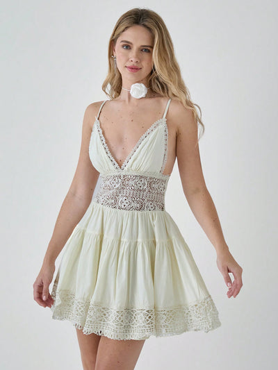 Enchanting Embroidered White Dress: Perfect for Romantic Spring/Summer Vacations