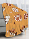 Spooky Fall Flannel: Halloween Themed Cozy Blanket - Perfect Gift for Thanksgiving or Birthdays