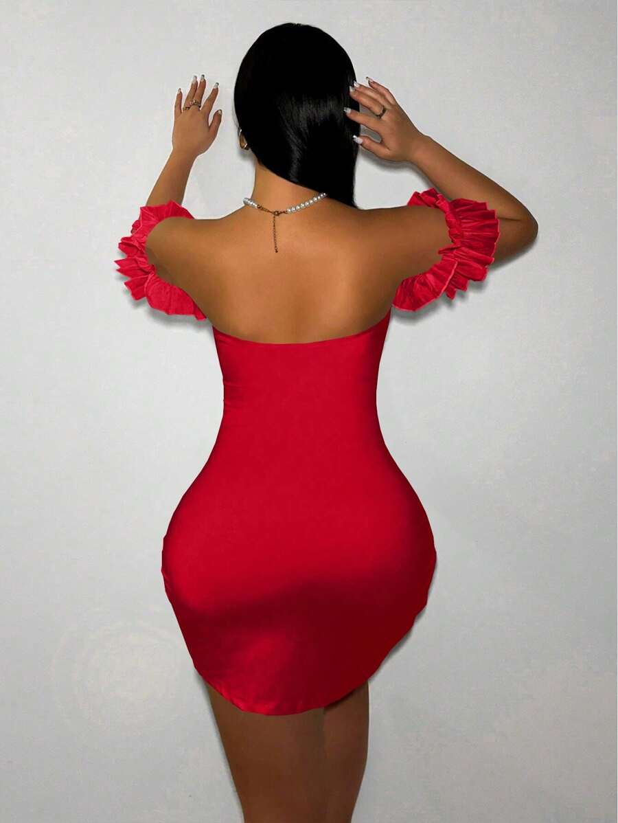 Turn heads this season in our off-shoulder wrap mini dress—the ultimate statement piece for celebrating in style. The flirty off-shoulder neckline and flattering wrap silhouette create an effortlessly sexy look that works from New Year's Eve parties to summer nights out. Lightweight and comfortable, this dress pairs perfectly with heels and confidence. Whether you're dancing till dawn or enjoying a night with friends, you'll feel fabulous and fashion-forward in this versatile essential.