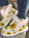 Winter Wonderland: Women's Cartoon Flower Print Boots - Cosy, Stylish, and Fun!