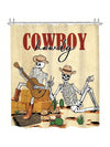 Gothic Southwest Skull Shower Curtain: Desert Decor for Country Music Lovers