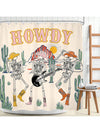 Gothic Southwest Skull Shower Curtain: Desert Decor for Country Music Lovers