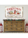 Festive Farmhouse Christmas Wall Art: Hot Cocoa Bar Canvas Decoration