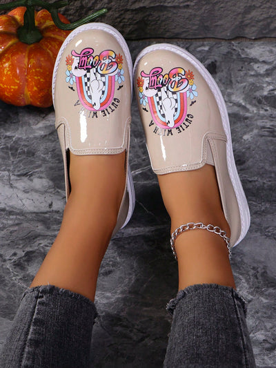 Pumpkin Spice and Everything Nice: Halloween Theme Casual Sports Shoes for Women