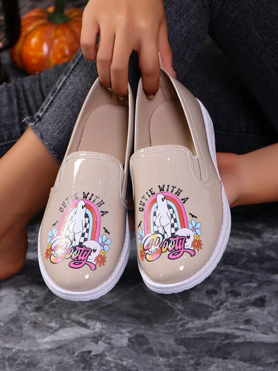 Pumpkin Spice and Everything Nice: Halloween Theme Casual Sports Shoes for Women