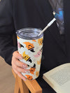 Colorful Ghost Insulated Tumbler: Perfect for Travel, Outdoor, Gym, and More