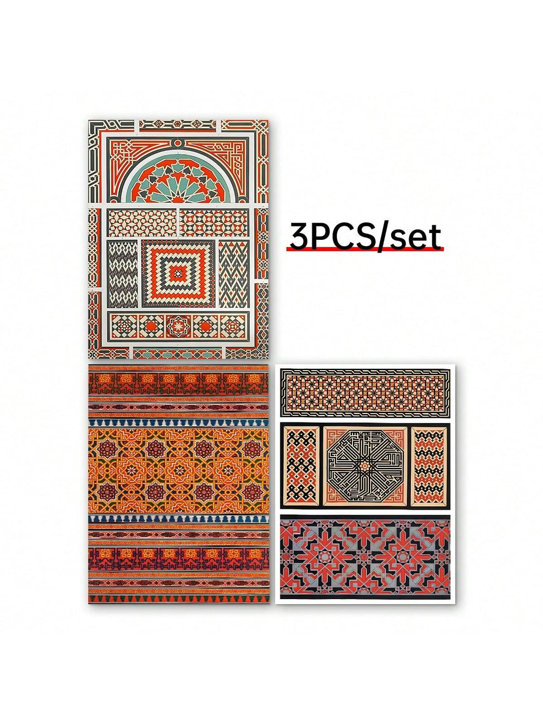 Enhance your home decor with our elegant set of 3 Arabic prints. Made with high-quality materials, these Islamic wall art pieces will bring stunning beauty to any room. Perfect for adding a touch of culture and sophistication, these prints are a must-have for any art lover.