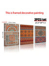 Elegant Set of 3 Arabic Prints: Islamic Wall Art for Stunning Home Decor