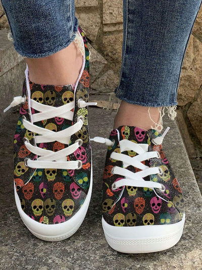 Women's Halloween Comfort Sneakers: Spooktacular Style for All Sizes