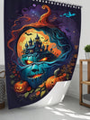 Spooky and Stylish: Halloween Ghost Themed Shower Curtain Set