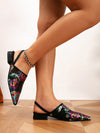 Chic Embroidered Pointed Toe Mules - Perfect for Spring and Summer