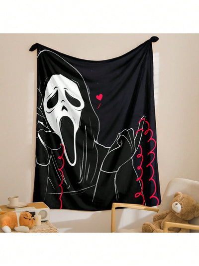 Cozy Halloween Plush Throw Blanket: Perfect for Home, Leisure, and Travel