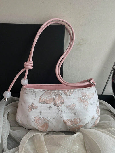 2024 Summer Fashion: Chic Women's Small Floral Shoulder Bag - Perfect for the Office Lady