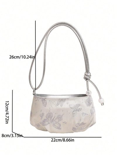 2024 Summer Fashion: Chic Women's Small Floral Shoulder Bag - Perfect for the Office Lady