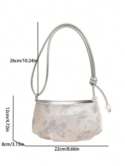 2024 Summer Fashion: Chic Women's Small Floral Shoulder Bag - Perfect for the Office Lady