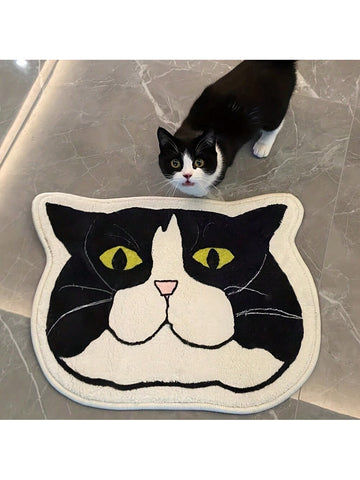 Add a touch of style to your bathroom with our Adorable Black Cat Bathroom Rug! Made with non-slip and absorbent materials, it's both functional and aesthetically pleasing. Perfect for any cat lover, it's a must-have addition to your home.