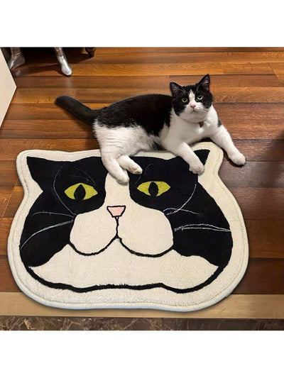 Adorable Black Cat Bathroom Rug: Non-Slip, Absorbent, and Stylish Addition to Your Home