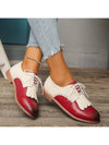 Vintage Carved Lace-Up Flat Shoes: British Style Comfort for Women