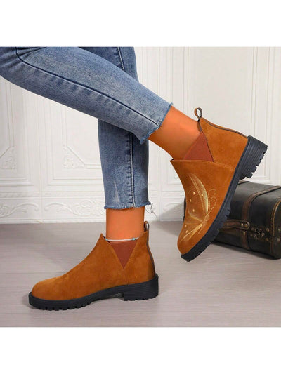 Cozy and Stylish: Women's Outdoor Butterfly Fairy Fashion Boots