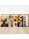 Modern African Bohemian Canvas Art Set - 3 Unframed Abstract Prints for Stylish Home & Office Decor