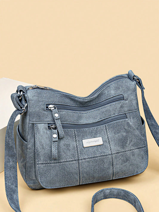 Chic Elegance: Luxury Soft Leather Handbag with Multiple Pockets for Effortless Style