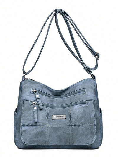 Chic Elegance: Luxury Soft Leather Handbag with Multiple Pockets for Effortless Style