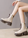 Elevate Your Style with New Fashion Chunky Heel Short Boots for Women