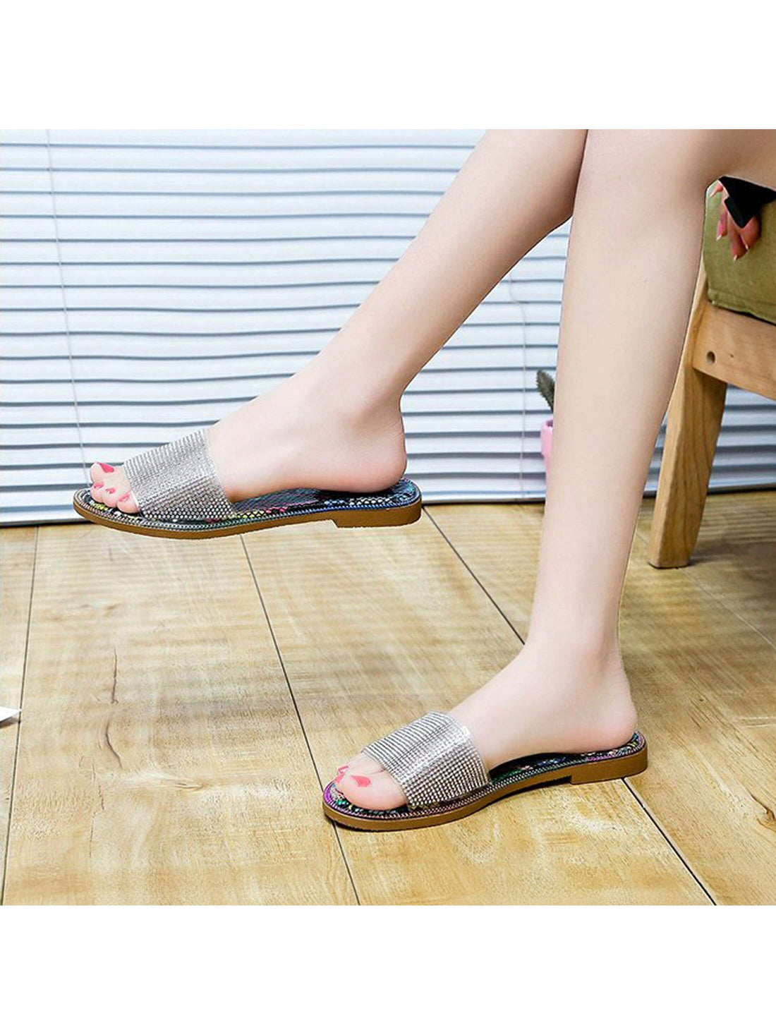 Experience the ultimate in comfort and style this summer with our Dazzling Diamond Comfort Slippers. With a sparkling design and luxurious diamond pattern, these slippers are sure to turn heads. Perfect for lounging at home or running errands, these slippers offer both fashion and function. Treat your feet and elevate your summer wardrobe today.