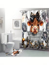 Fall Harvest Farmhouse Bathroom Set: Pumpkin Sunflower Shower Curtain and Toilet Lid Cover