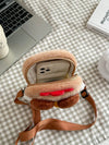 Quirky Khaki Plush Cartoon Animal Slant Shoulder Bag for Fun Fashion Lovers