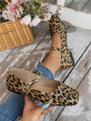 Stylish Suede Brown Leopard Print Ballet Flats with Charming Bow Detail