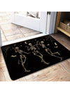 Skull Dancing Halloween Party Doormat: Modern, Minimalist, & Non-Slip