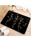 Skull Dancing Halloween Party Doormat: Modern, Minimalist, & Non-Slip