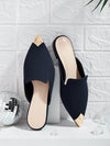 Chic and Comfortable Pointed Toe Slide Sandals: Slip-On Style for Women