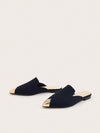 Chic and Comfortable Pointed Toe Slide Sandals: Slip-On Style for Women