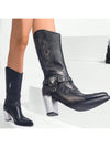 European High-End Personality High-Top Boots: Retro Style for Women